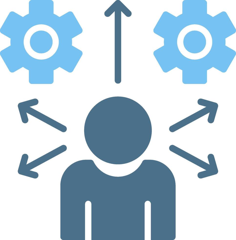 Behavioral Glyph Two Color Icon Design vector