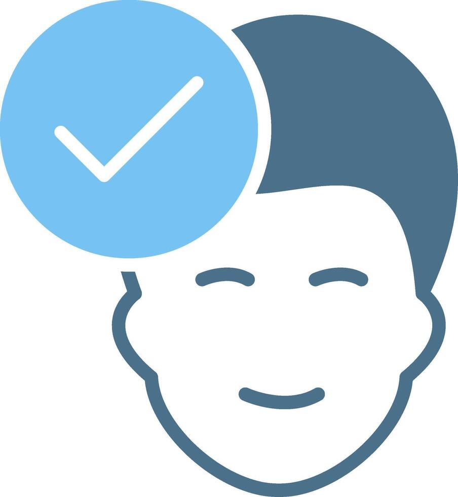 Authentication Glyph Two Color Icon Design vector