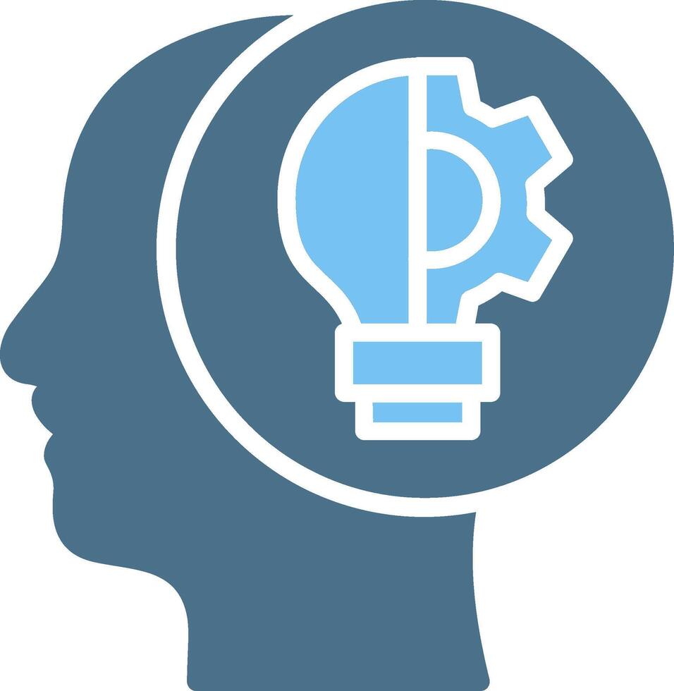 Innovation Glyph Two Color Icon Design vector
