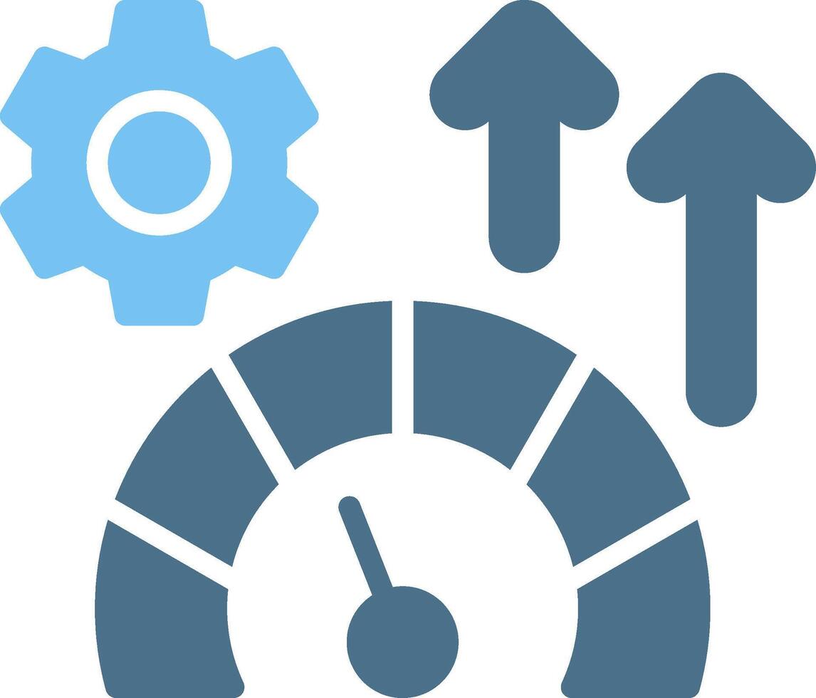 Productivity Glyph Two Color Icon Design vector