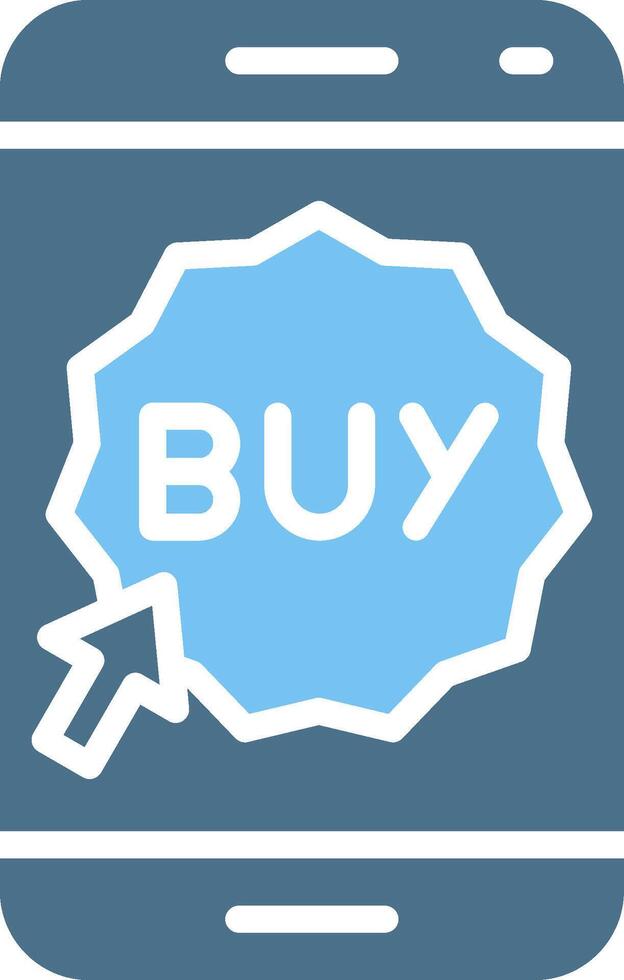 Buy Glyph Two Color Icon Design vector