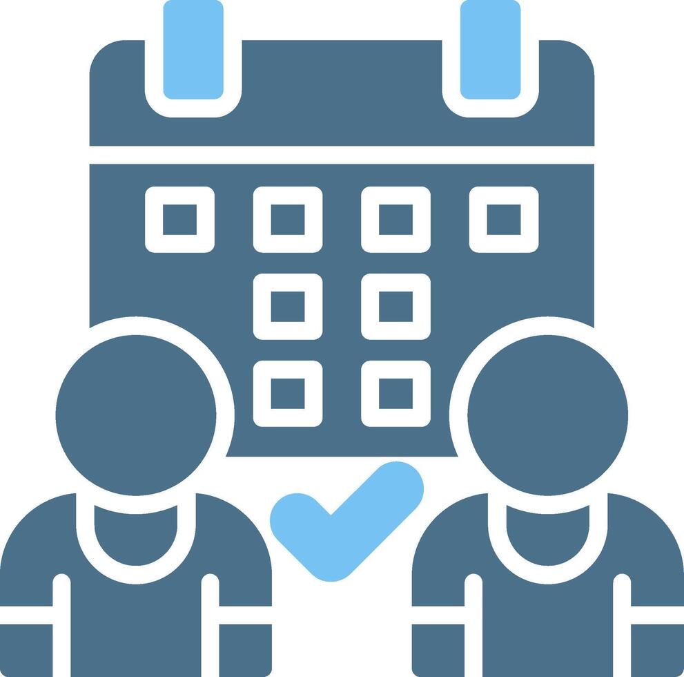 Coordination Glyph Two Color Icon Design vector