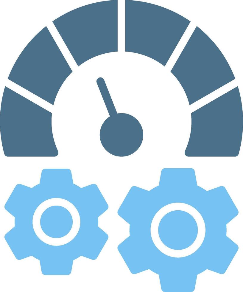Optimization Glyph Two Color Icon Design vector