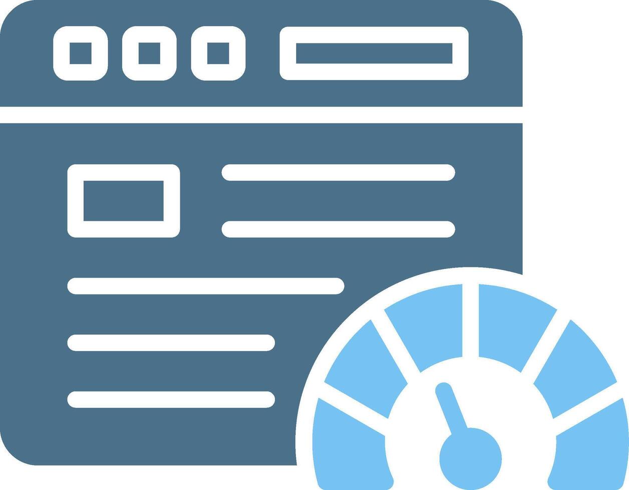 Website speed Glyph Two Color Icon Design vector