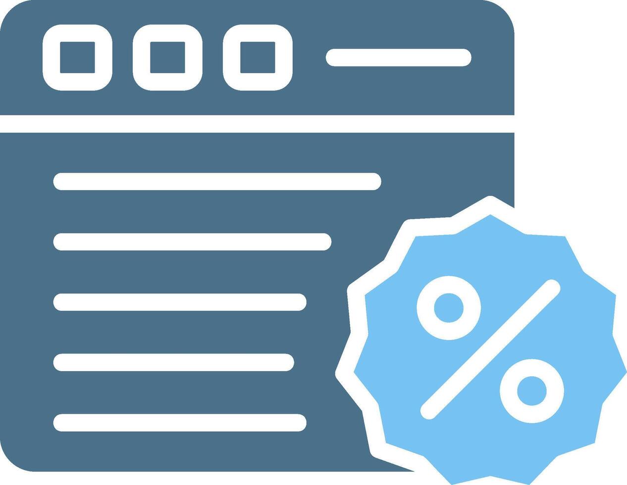 Website Glyph Two Color Icon Design vector