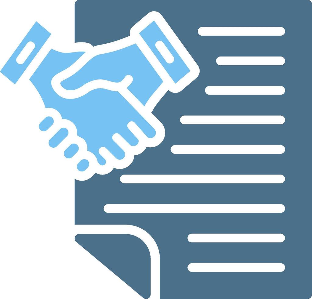 Employment Glyph Two Color Icon Design vector