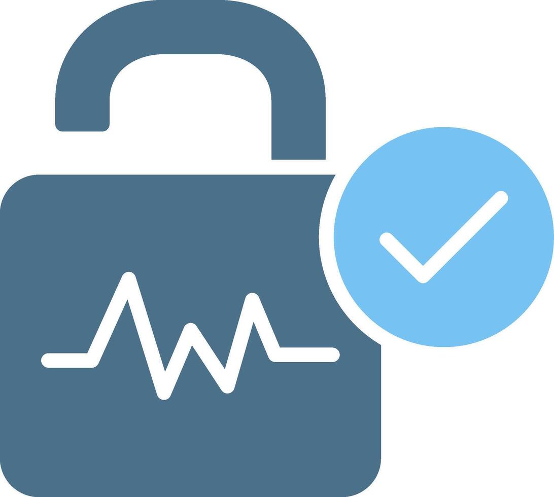 Voice Recognition Glyph Two Color Icon Design vector