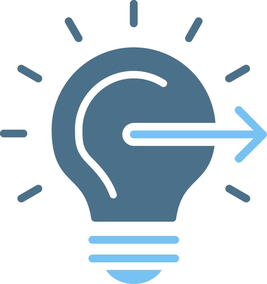 Forward Glyph Two Color Icon Design vector