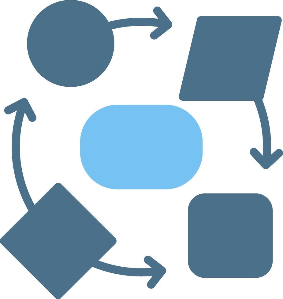 Transform Glyph Two Color Icon Design vector