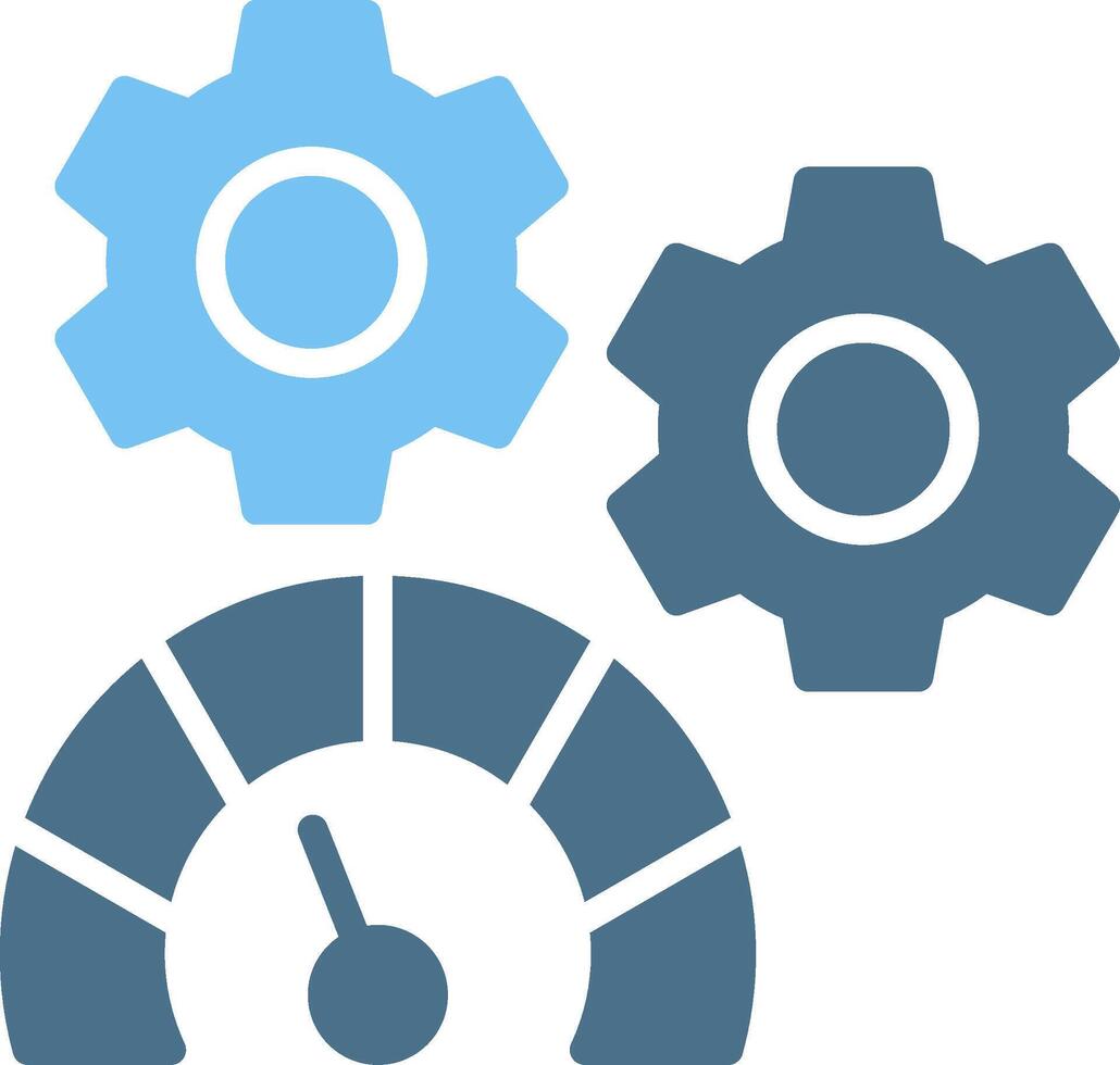 Performance management Glyph Two Color Icon Design vector