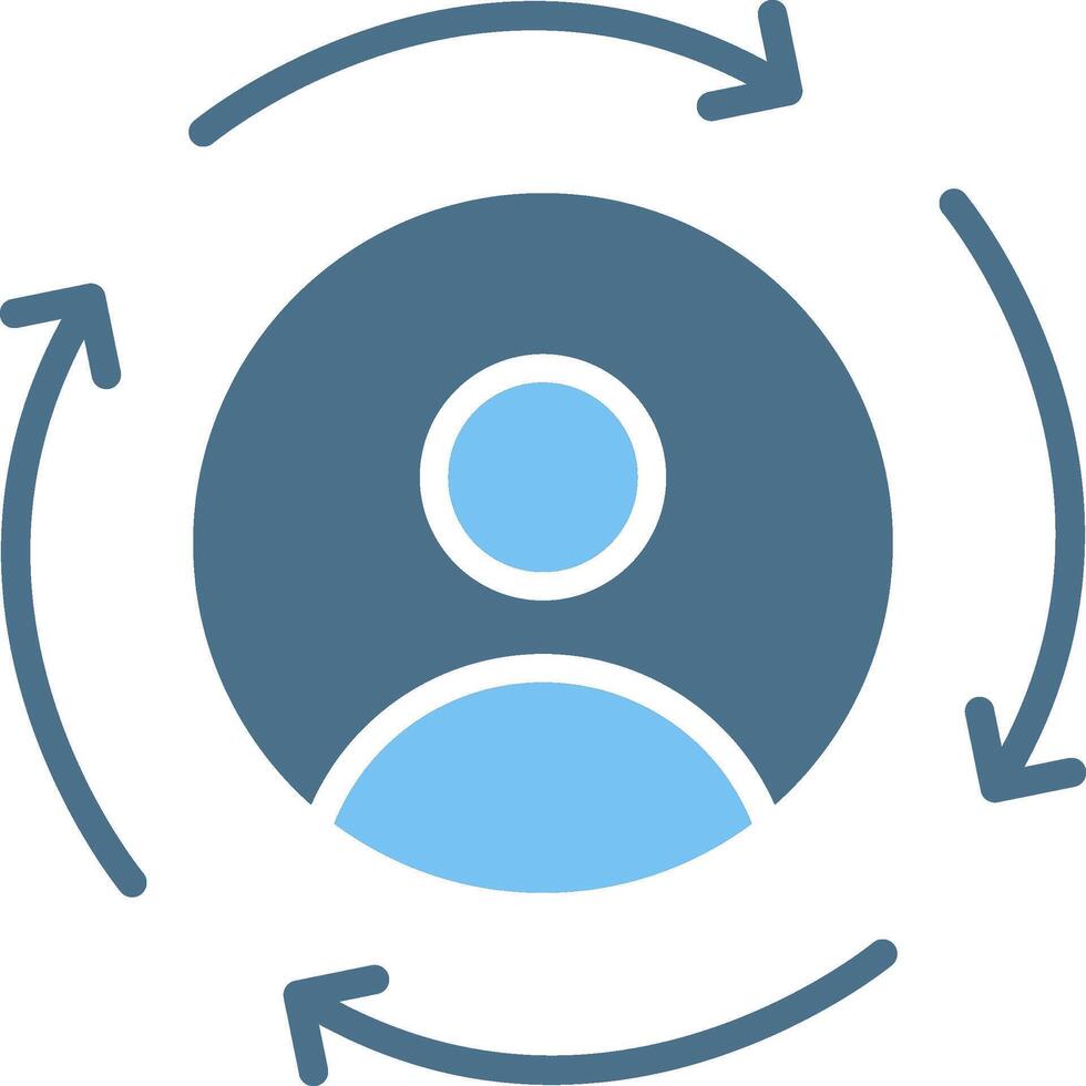 Consistency Glyph Two Color Icon Design vector