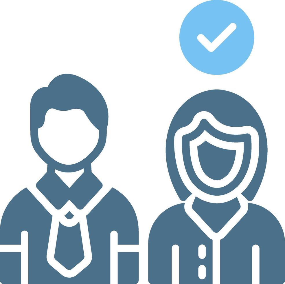 Selecting Glyph Two Color Icon Design vector