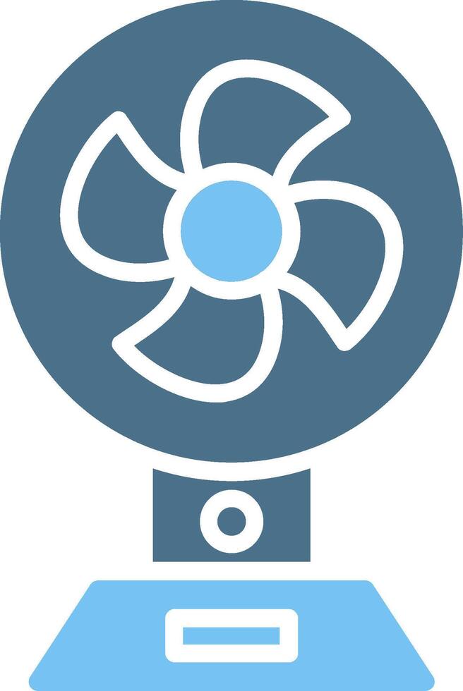 Fan Glyph Two Color Icon Design vector