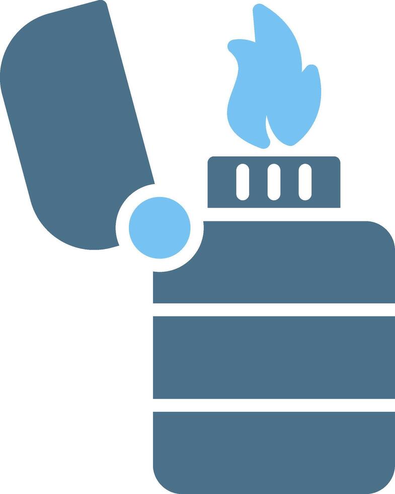 Lighter Glyph Two Color Icon Design vector