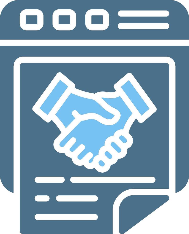 Website Glyph Two Color Icon Design vector