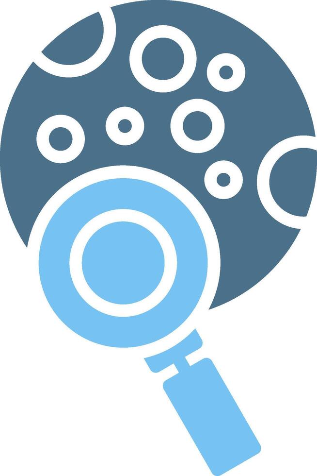 Planet Glyph Two Color Icon Design vector