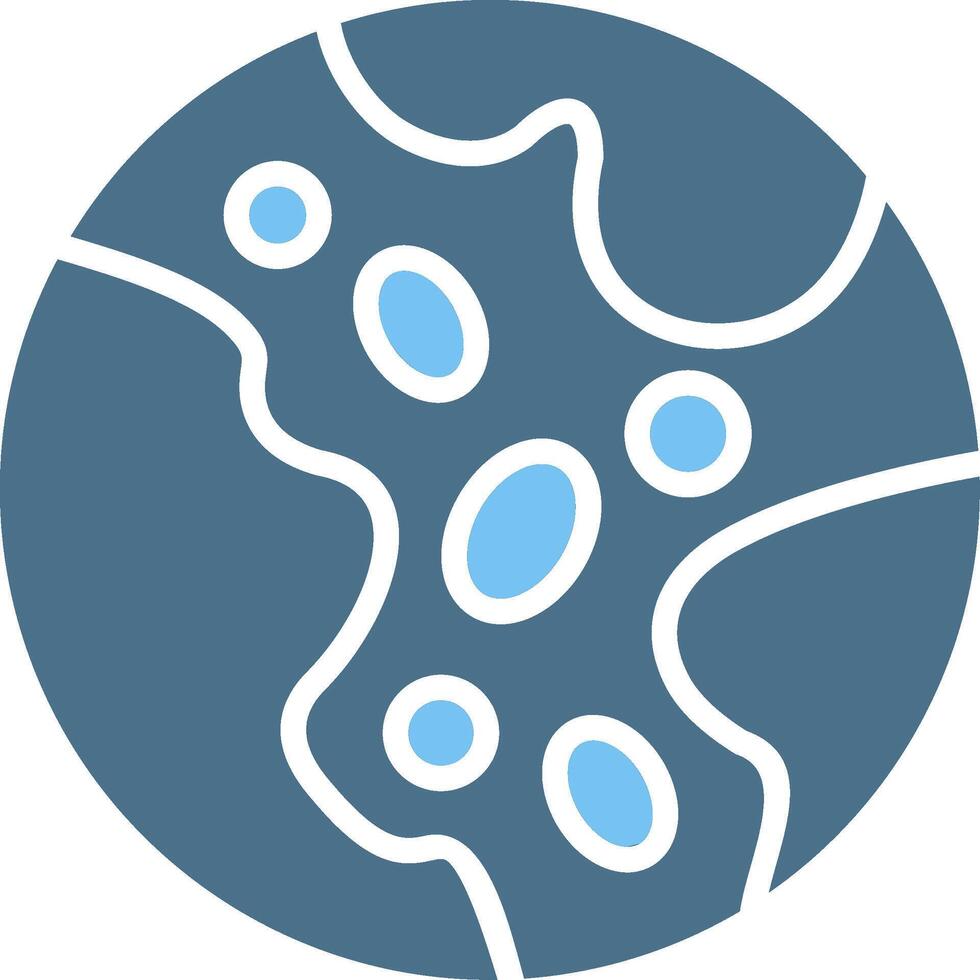 Pluto Glyph Two Color Icon Design vector