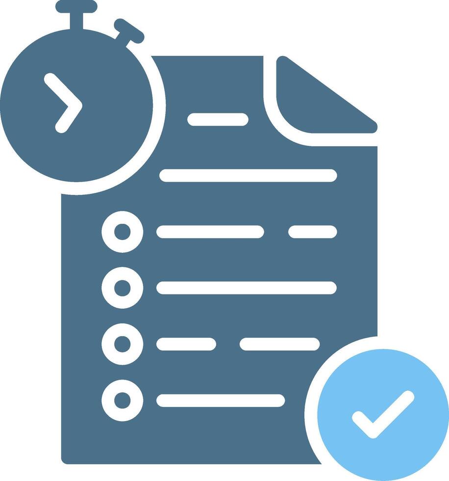 Test Glyph Two Color Icon Design vector