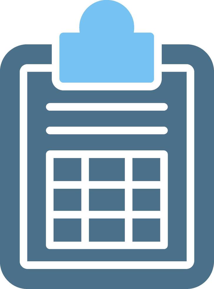 Board Glyph Two Color Icon Design vector