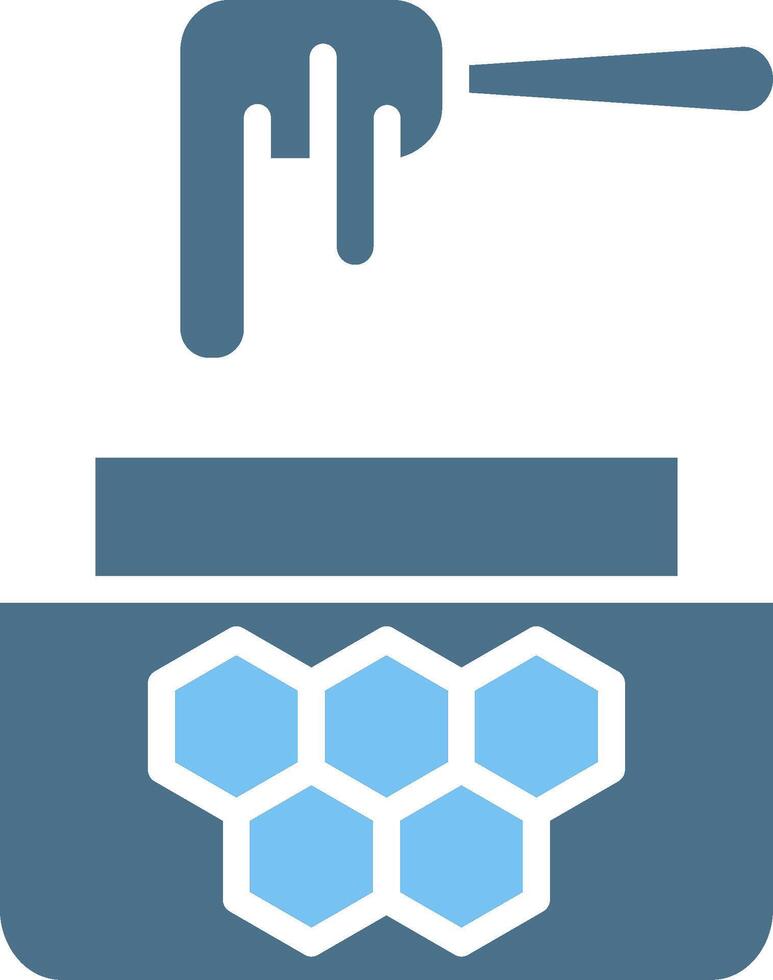 Wax Glyph Two Color Icon Design vector