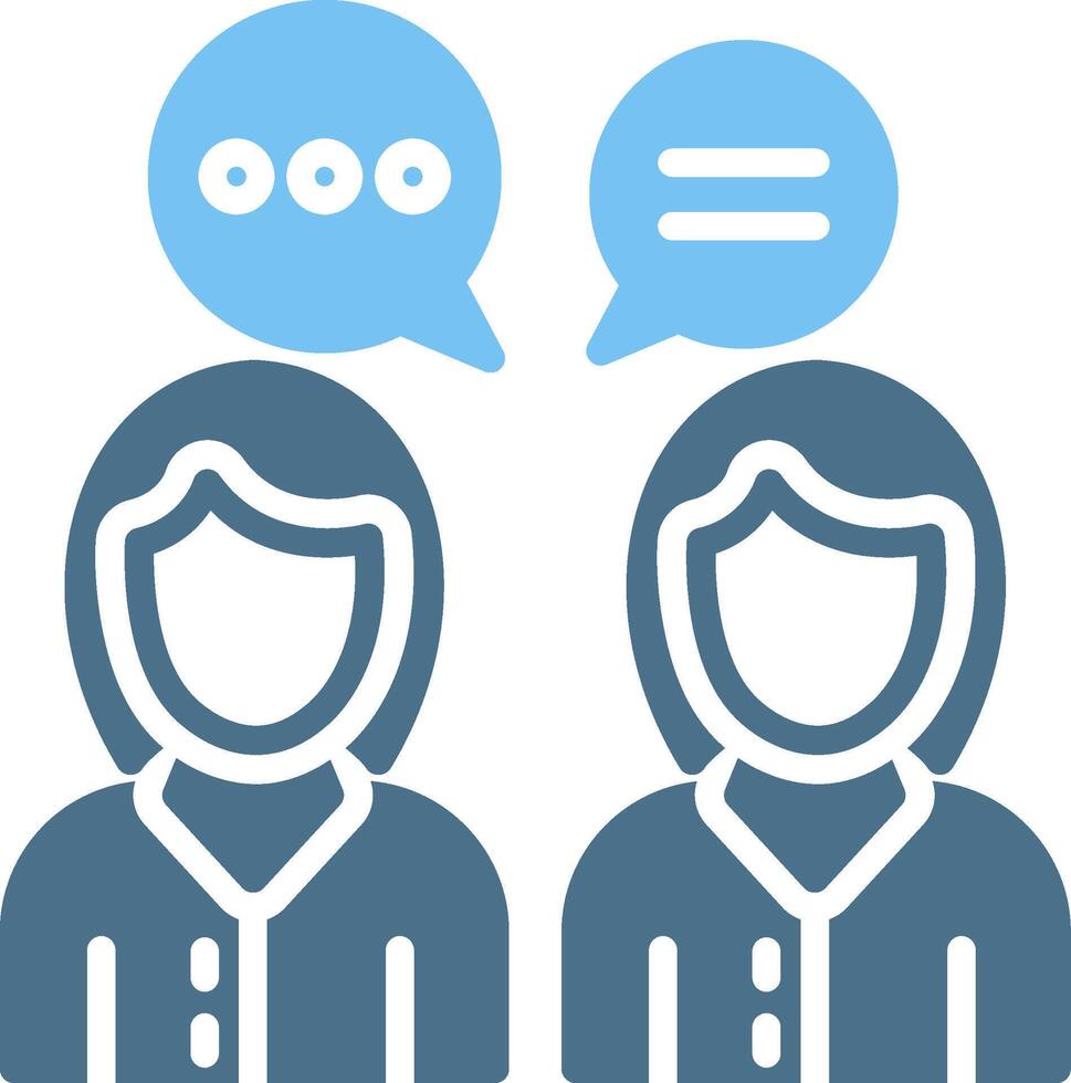 Meeting Glyph Two Color Icon Design vector