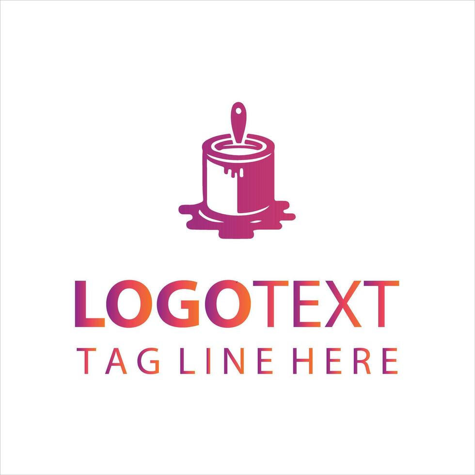 Paint Glow Logo vector