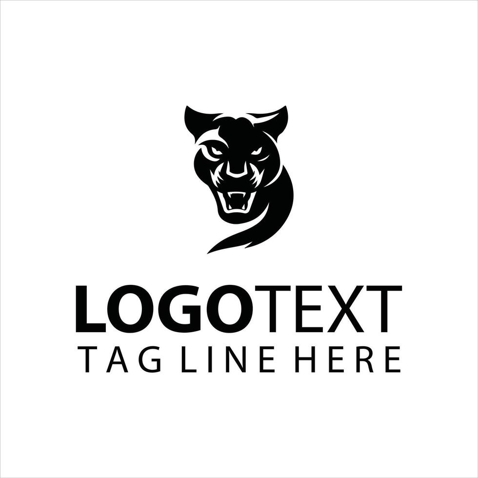 Black Volt Panther Logo vector