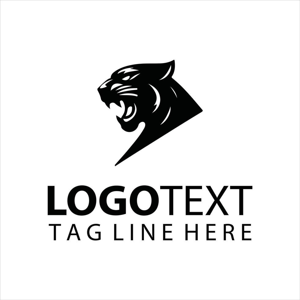 Night Hunter Panther Logo vector