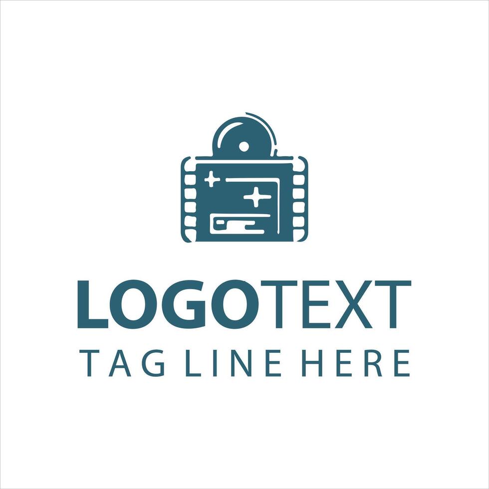 The Reel smith Studio Film Strip Logo vector
