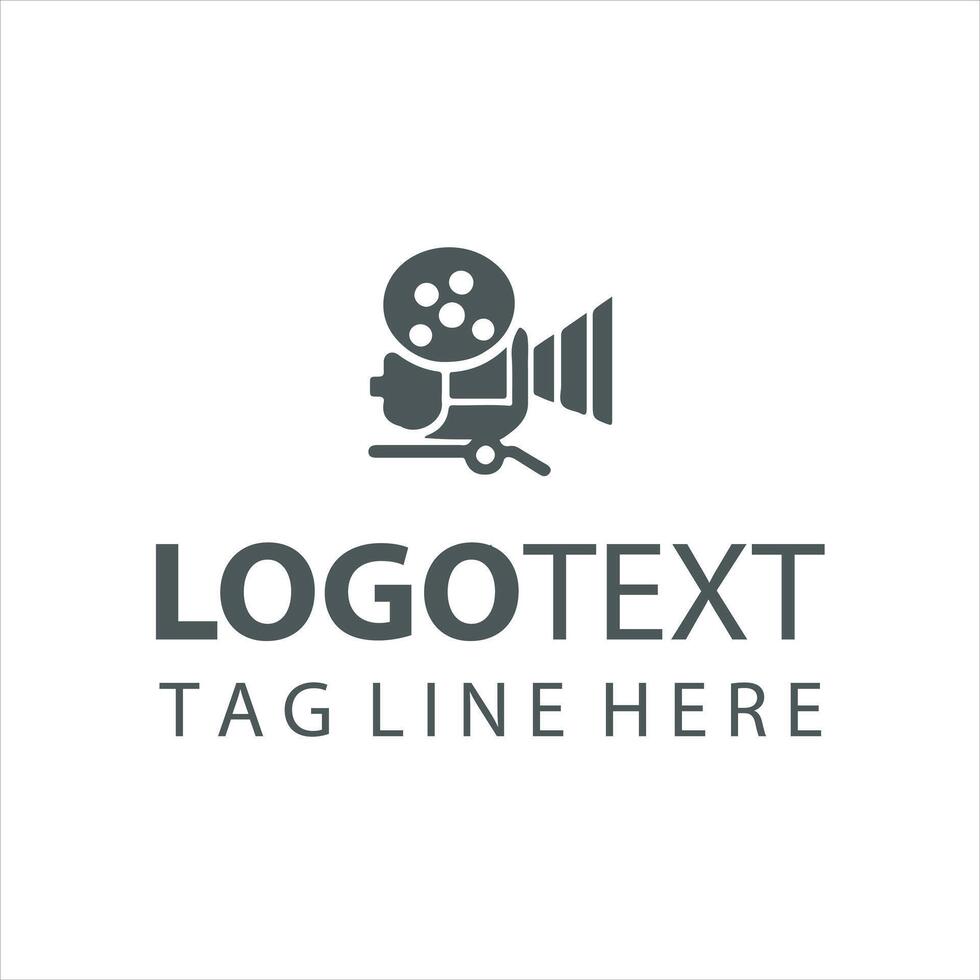 Silent Film Strip Cinema Logo vector