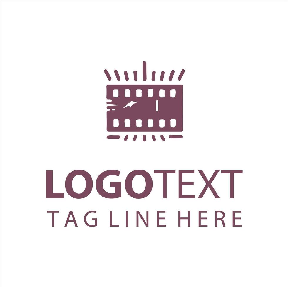 Reel Motion Film Strip Logo vector