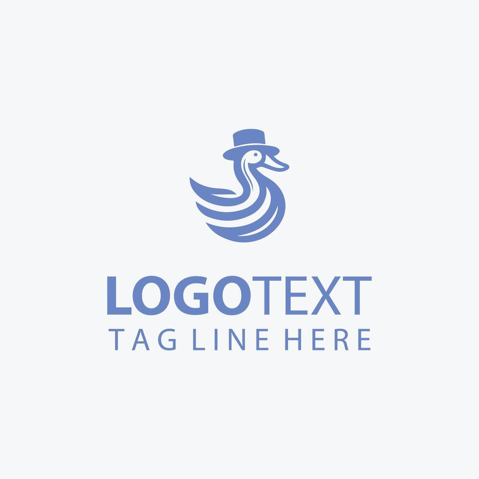 Beak Glow duck logo vector