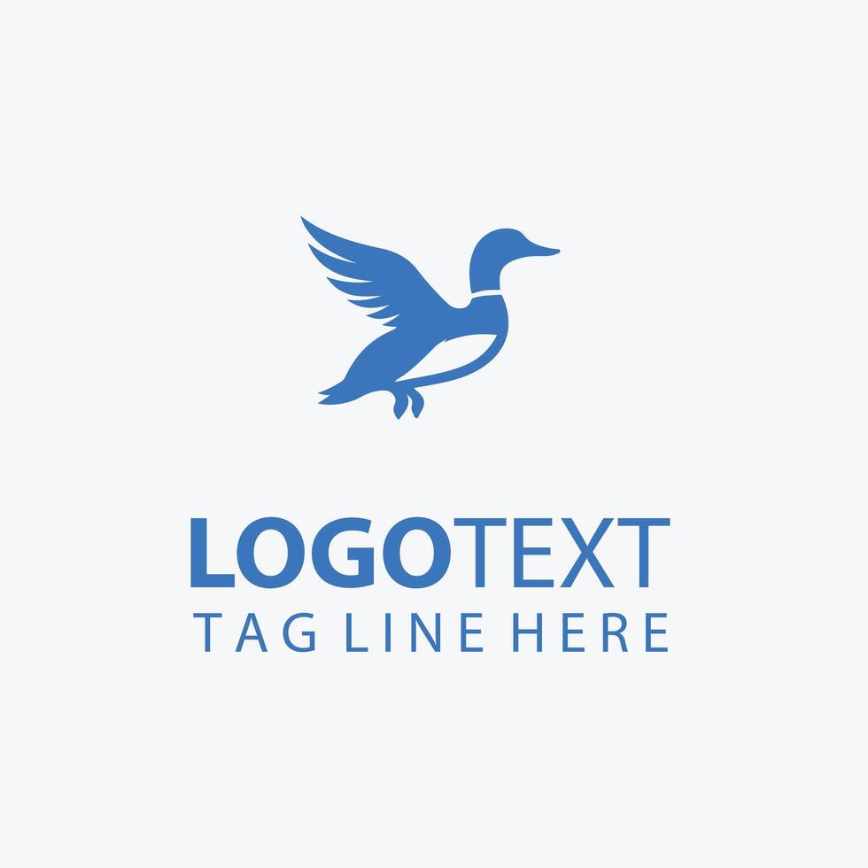 Feather Dreams duck logo vector