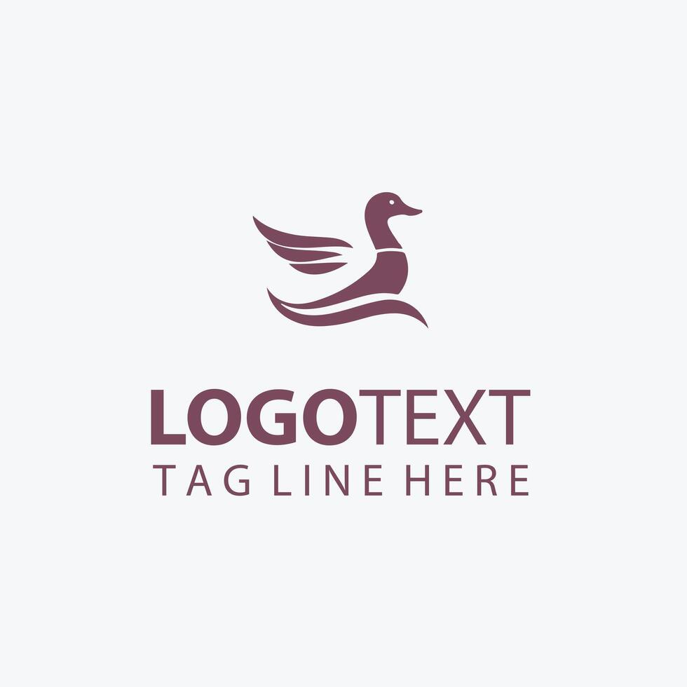 Beak Haven duck logo vector