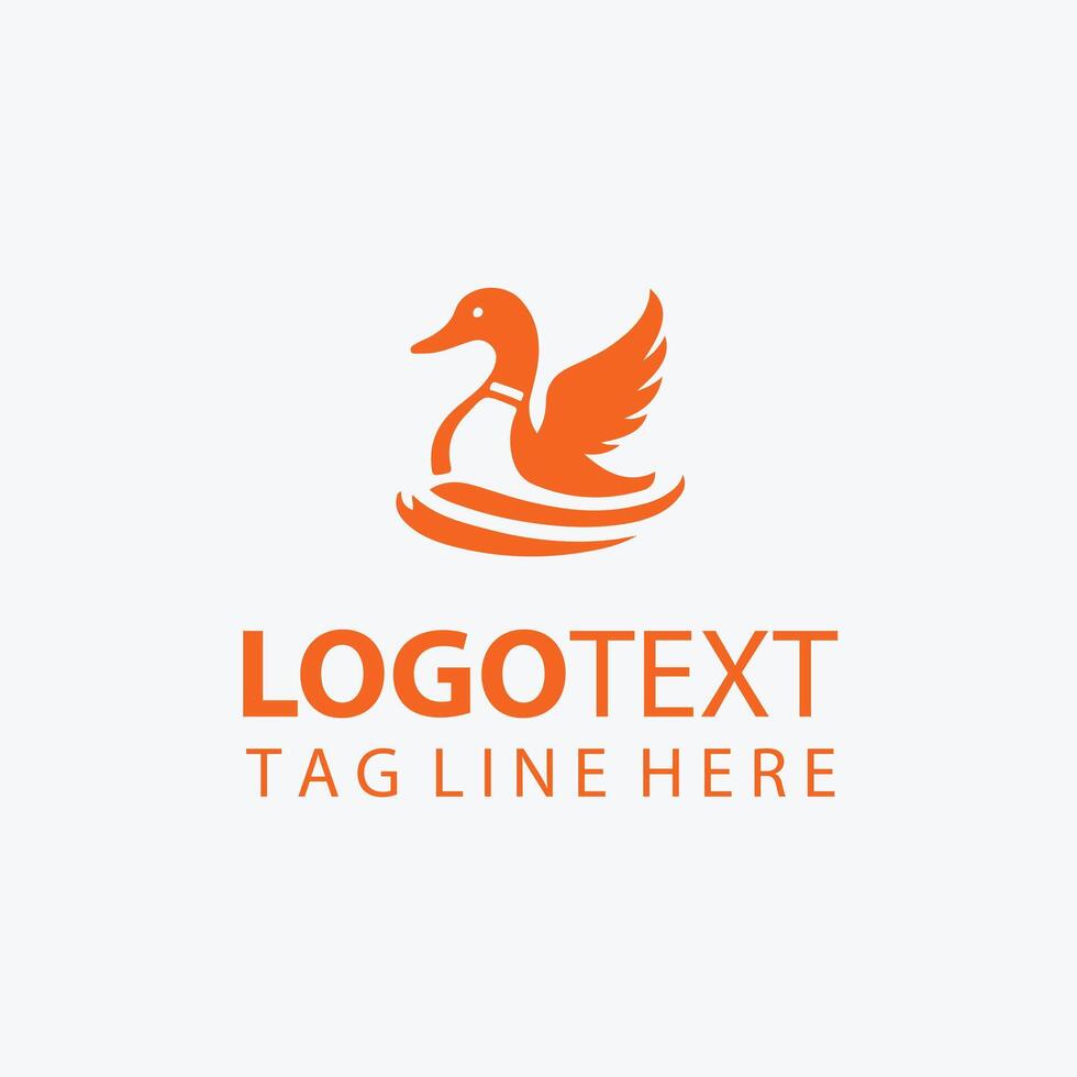 Waddle Brook duck logo vector