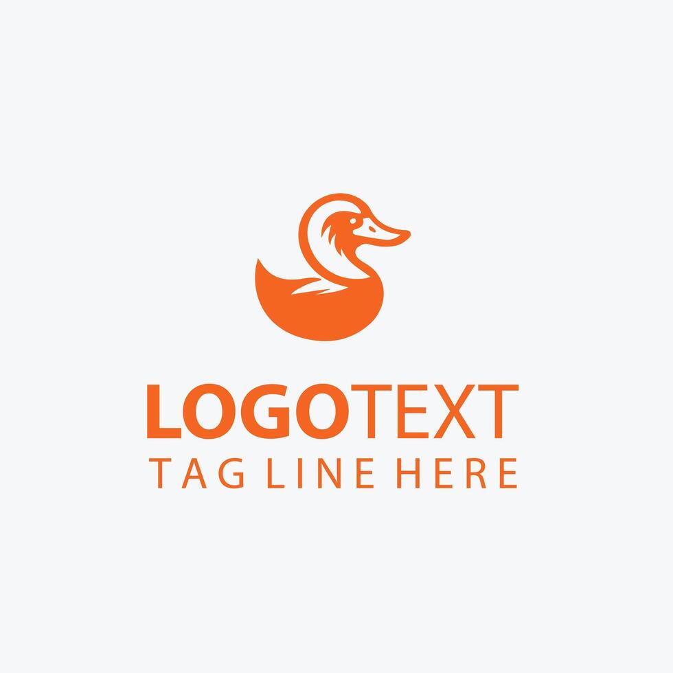 Flap Works duck logo vector