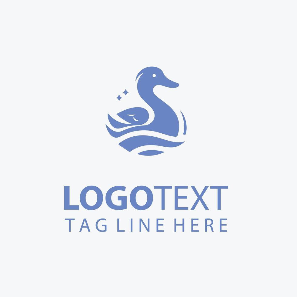 Quack Dream duck logo vector