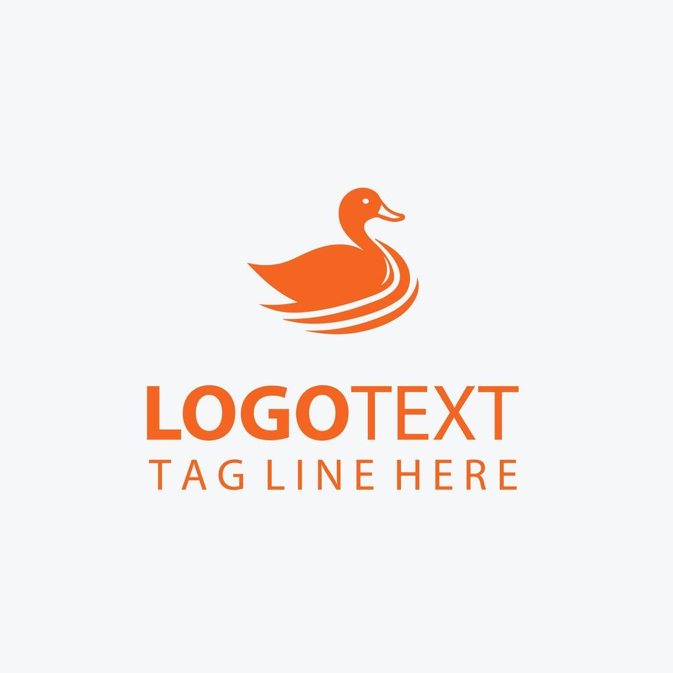 Quack Craft duck logo vector