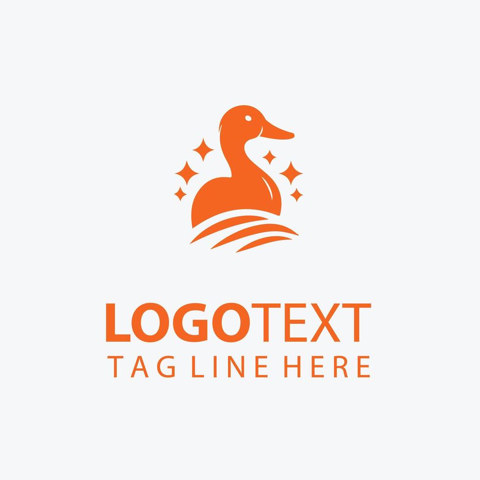 Quackify duck logo vector