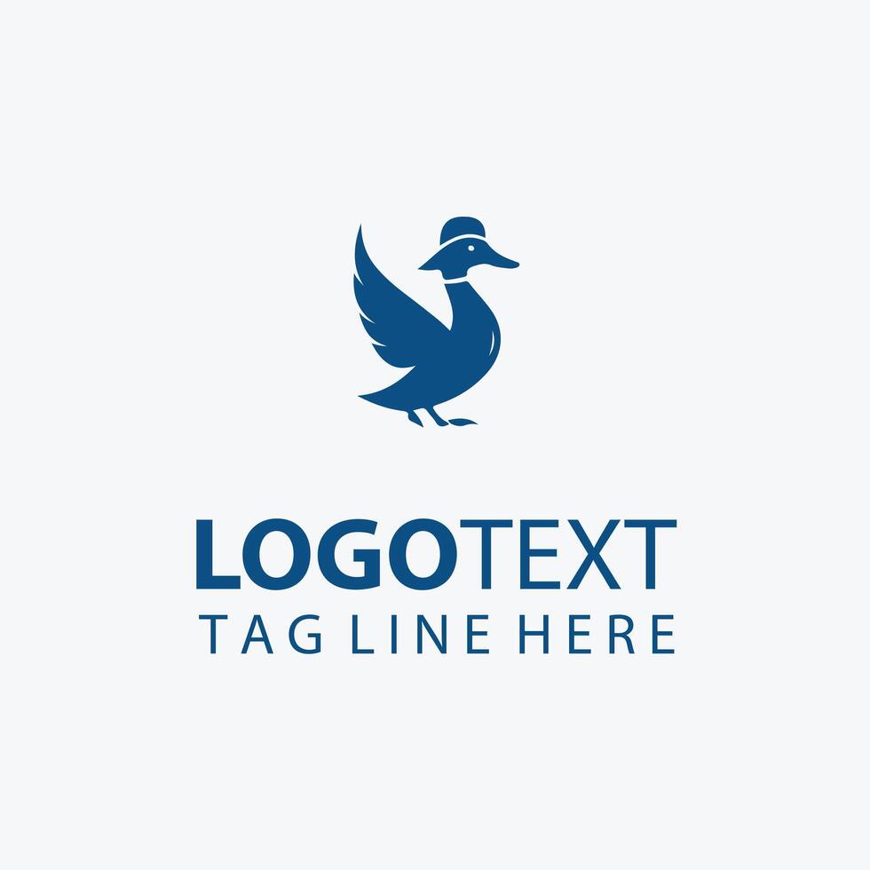 Dapper Duck logo vector