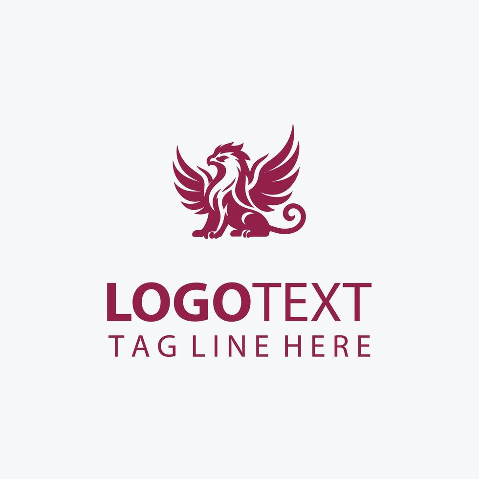Majestic Wings Griffin logo vector