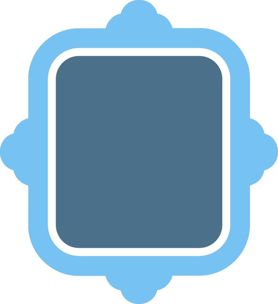 Frame Glyph Two Color Icon Design vector