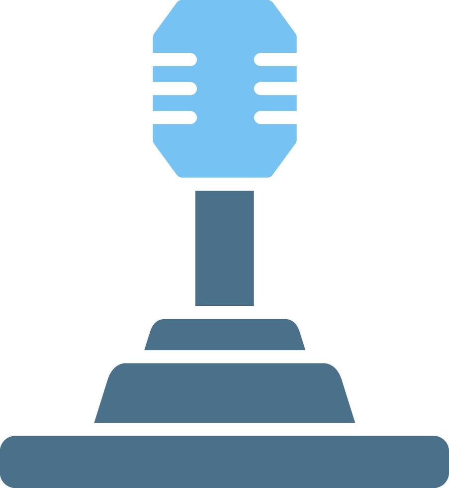 Gear Glyph Two Color Icon Design vector