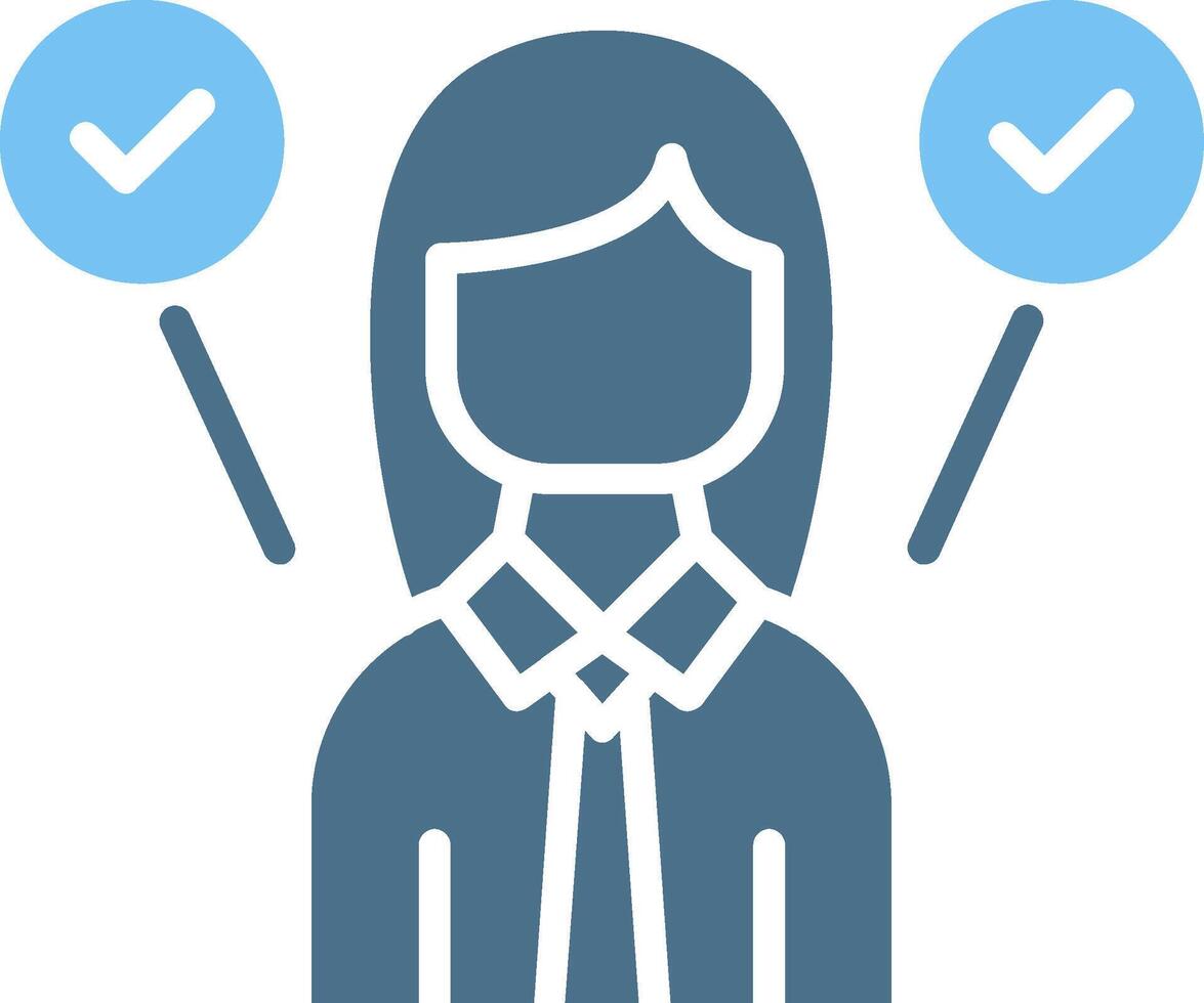 Multitasking Glyph Two Color Icon Design vector