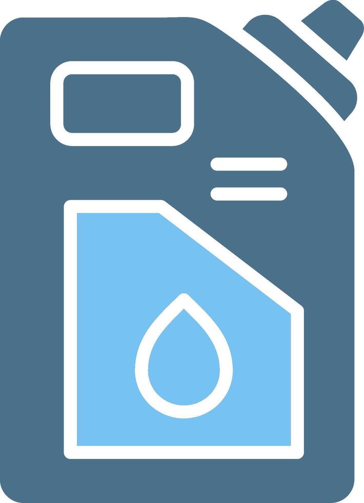 Lubricant Glyph Two Color Icon Design vector