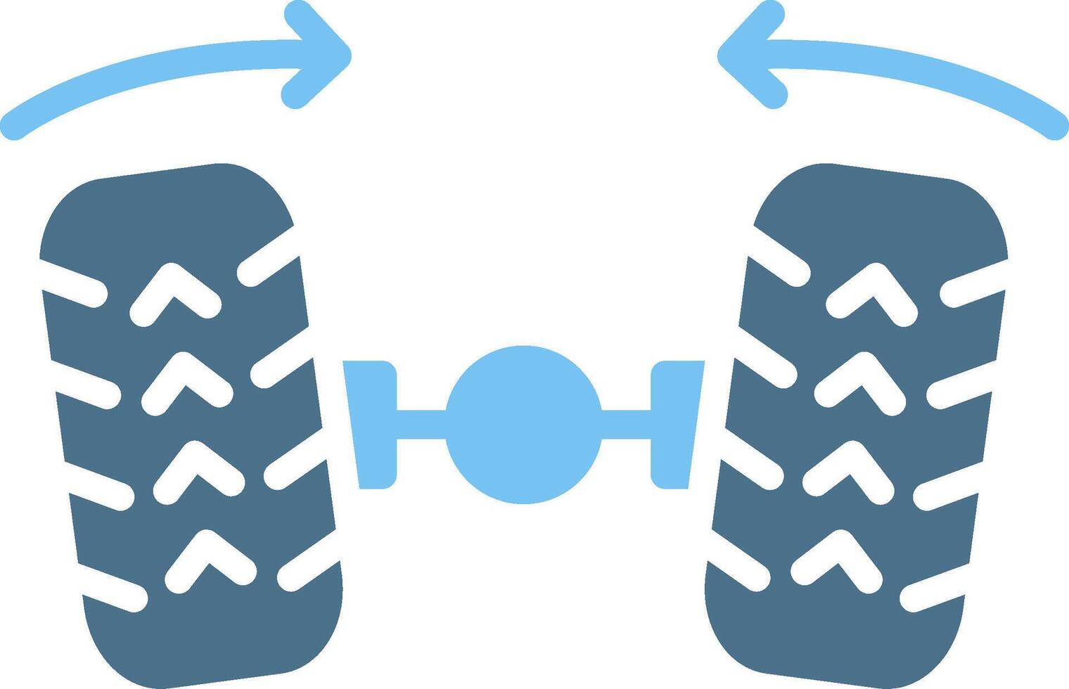 Wheel Alignment Glyph Two Color Icon Design vector