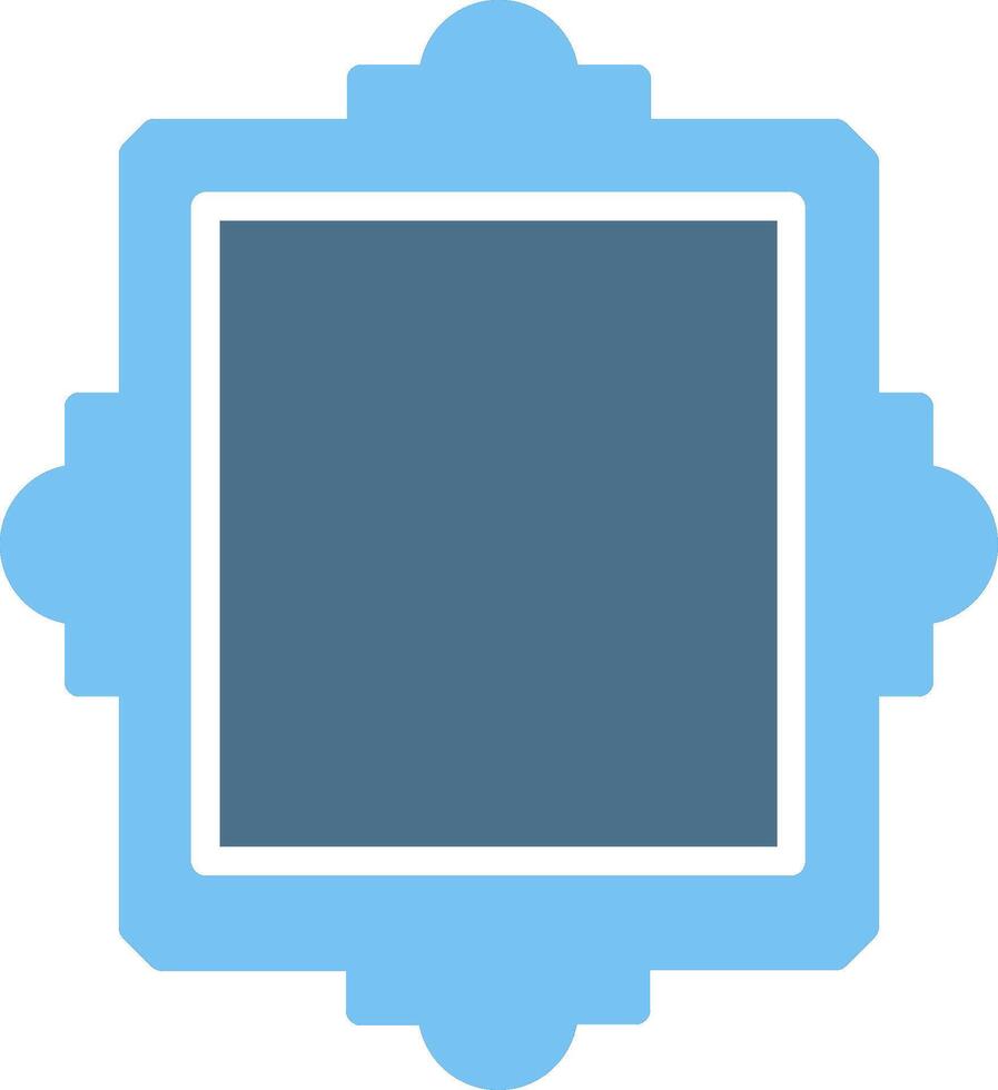 Frame Glyph Two Color Icon Design vector