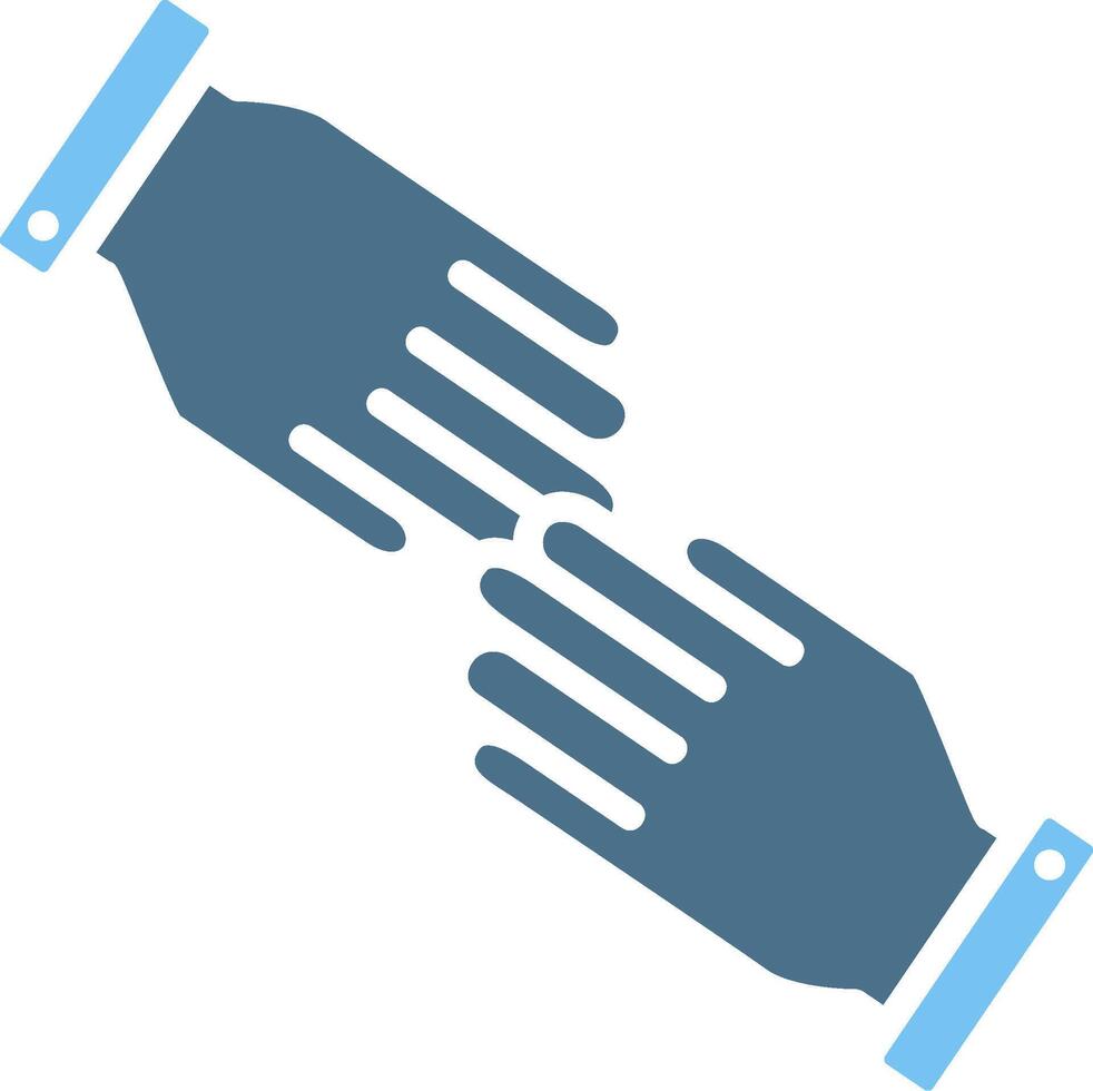 Help Glyph Two Color Icon Design vector