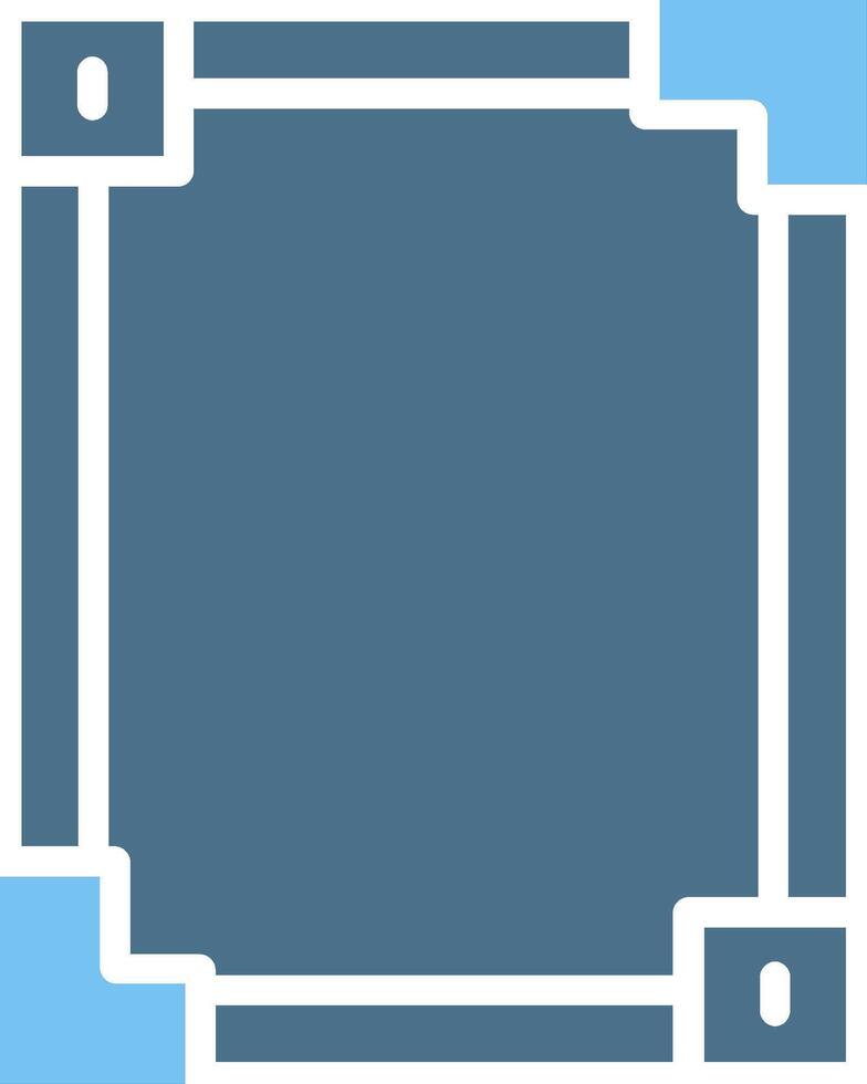Frame Glyph Two Color Icon Design vector