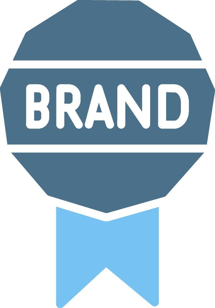 Brand Glyph Two Color Icon Design vector